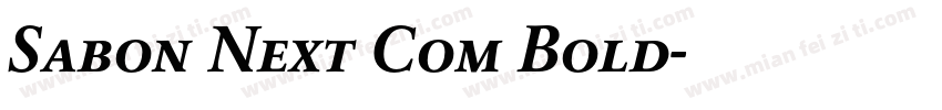 Sabon Next Com Bold字体转换